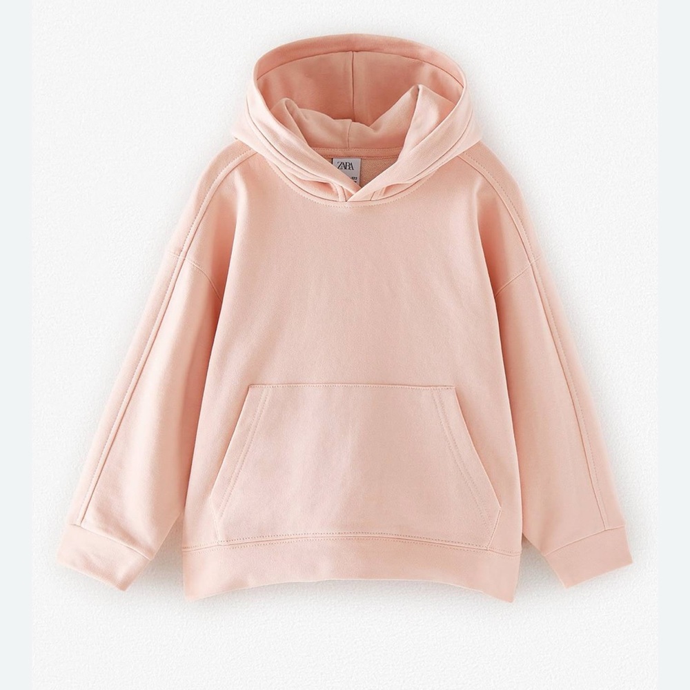 Zara Kids Girls Light Pink Hoodie